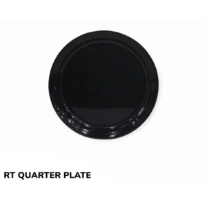 Double Glazed Melamine Quarter Plate 7.5 inch in Black Color