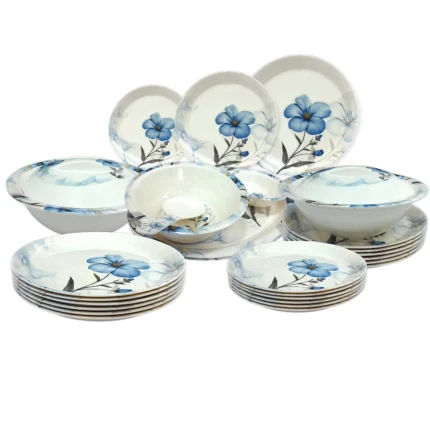Printed Melamine Double Glazed Dinner Set For 4 Person, 6 Person and 8 Person Serving