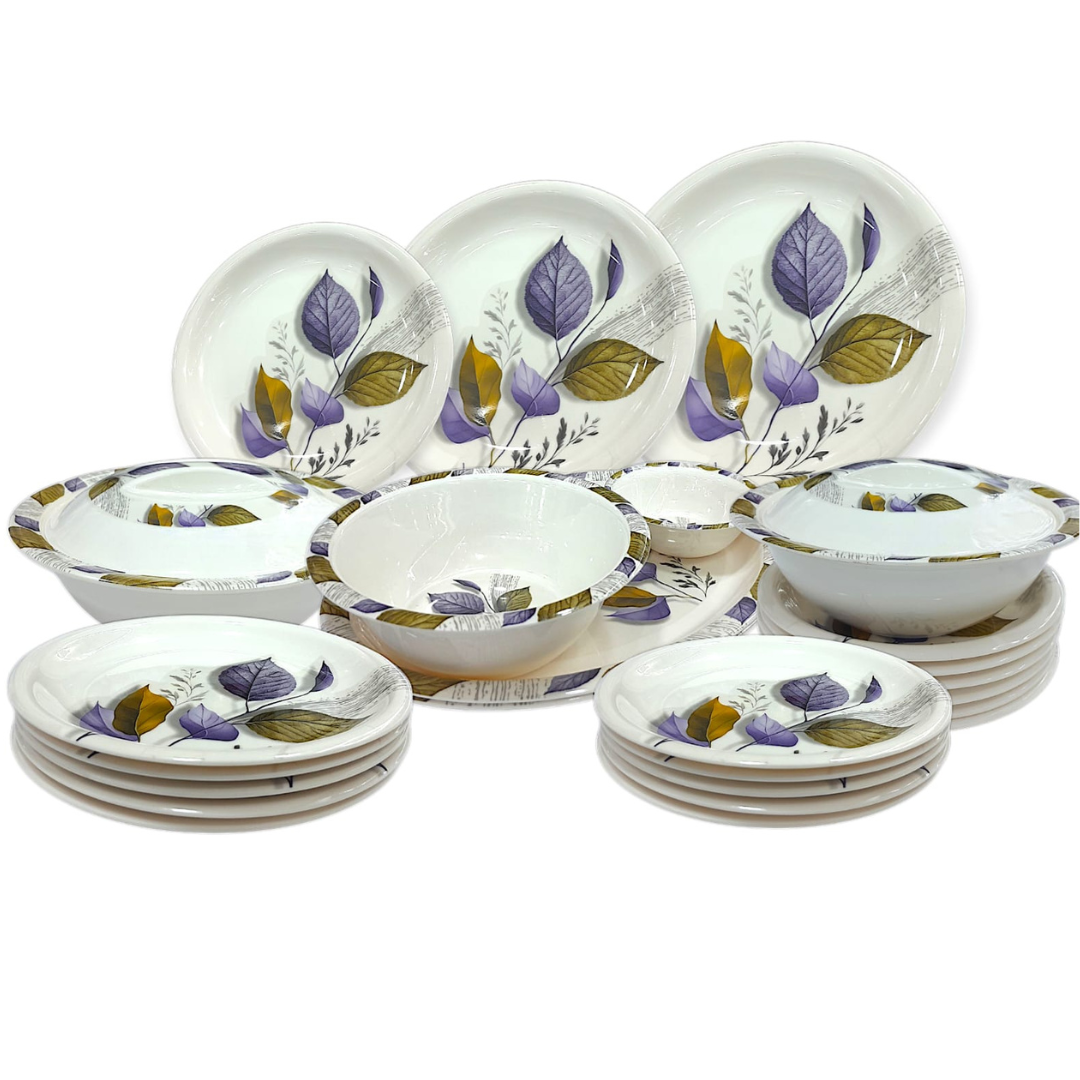 Printed Melamine Double Glazed Dinner Set For 4 Person, 6 Person and 8 Person Serving