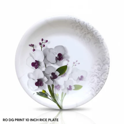 melamine double glazed printed dinner plate 10 inch