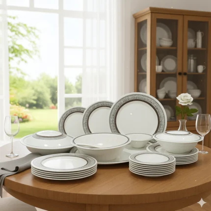 Melamine Double Glazed Printed Dinner Set