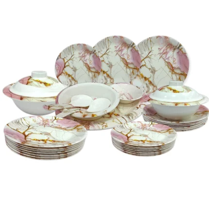 Printed Melamine Double Glazed Dinner Set For 4 Person, 6 Person and 8 Person Serving