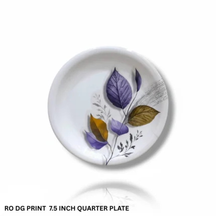 Melamine Printed Double Glazed Quarter Plate 7.5 inch For Dining