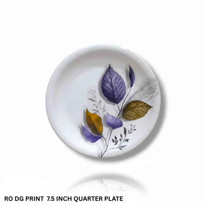 Melamine Printed Double Glazed Quarter Plate 7.5 inch For Dining