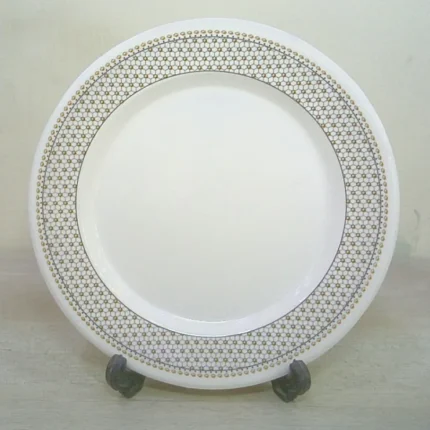 melamine printed double glazed rice plate