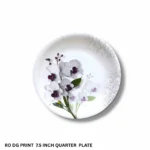 Printed Melamine Double Glazed 7.5 inch Quarter Plate For Dining