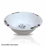 Printed Melamine Double Glazed 8 inch Bowl For Dining