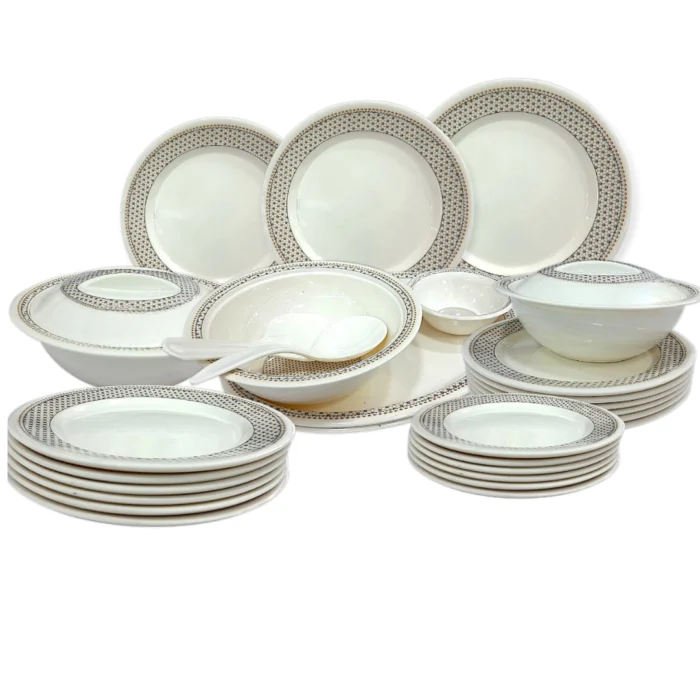 Printed Melamine Double Glazed Dinner Set For 4 Person, 6 Person and 8 Person Serving