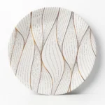 printed melamine double glazed rice plate