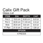 sonex 13 pcs cookware gift pack with glass lid