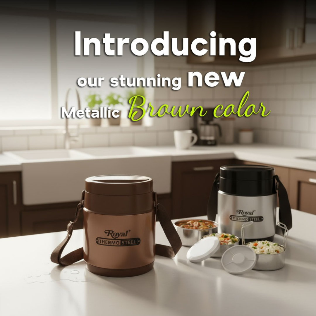 Royal Thermo-Steel Food Carrier Legend-3 Royal Thermo-Steel Food Carrier Legend-3