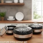 Signature 3 Pieces Mirror Glow Hotpot Set with Glass Lid