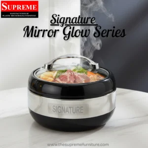 signature mirror glow small hotpot with glass lid