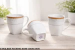 china bone square mug