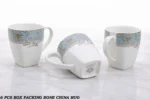 china bone square mug