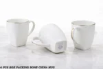 china bone square mug