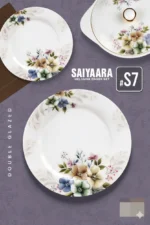 printed double glazed melamine dinner set for 8 person