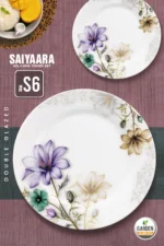 printed double glazed melamine dinner set for 8 person