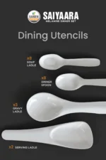 printed double glazed melamine dinner set for 8 person