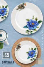 printed double glazed melamine dinner set for 8 person